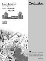 Technics - SCEH-560 - Owners manual 